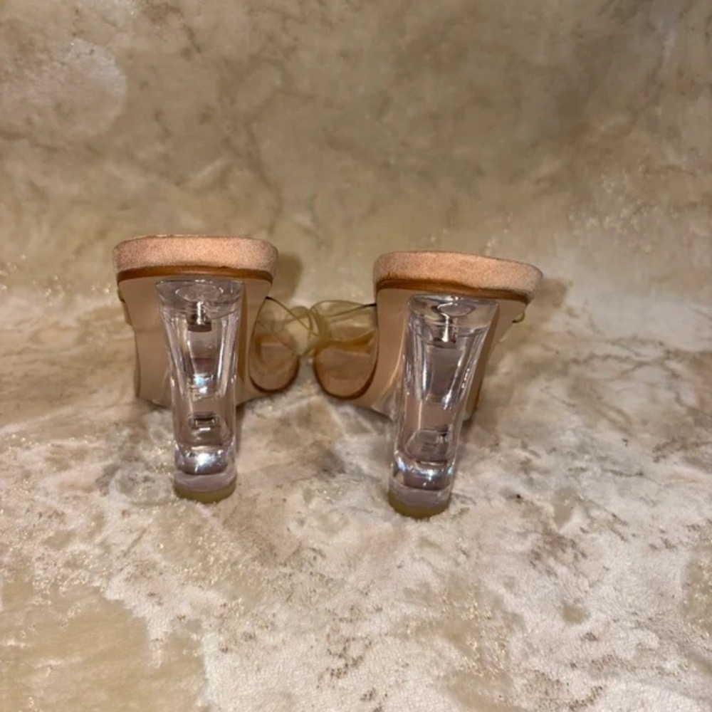 Chic Transparent Strap Heels - image 2